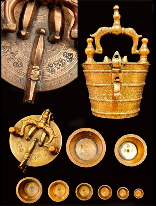 La Obra Destacada&raquo;, se muestra un singular&nbsp;ponderal de vasos anidados del siglo XVII